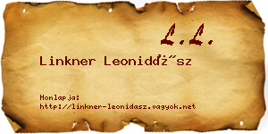 Linkner Leonidász névjegykártya